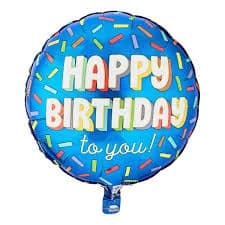 Way To Celebrate 17" Navy Happy Birthday to You Balloon