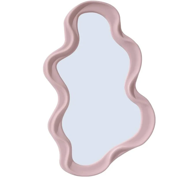 JDPEYI Funky Wavy Wall Mirror