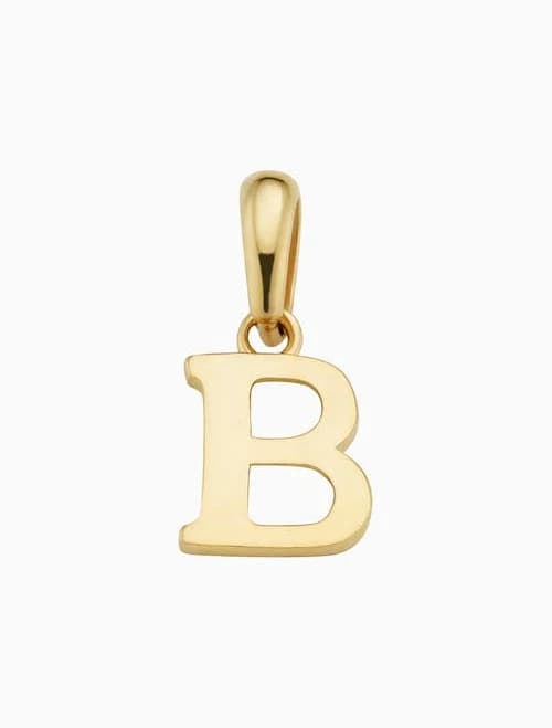 oradina 14k Gold My Letter Initial Pendant Charm
