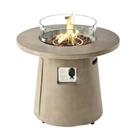 Cosiest 31.5-Inch Round Propane Fire Pit