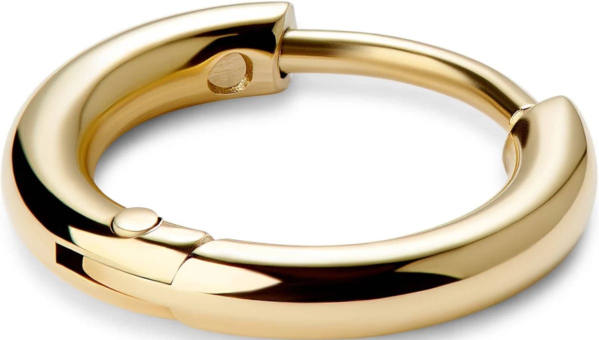 1/4" Surgical Stainless Steel Huggie Hoop Earrings