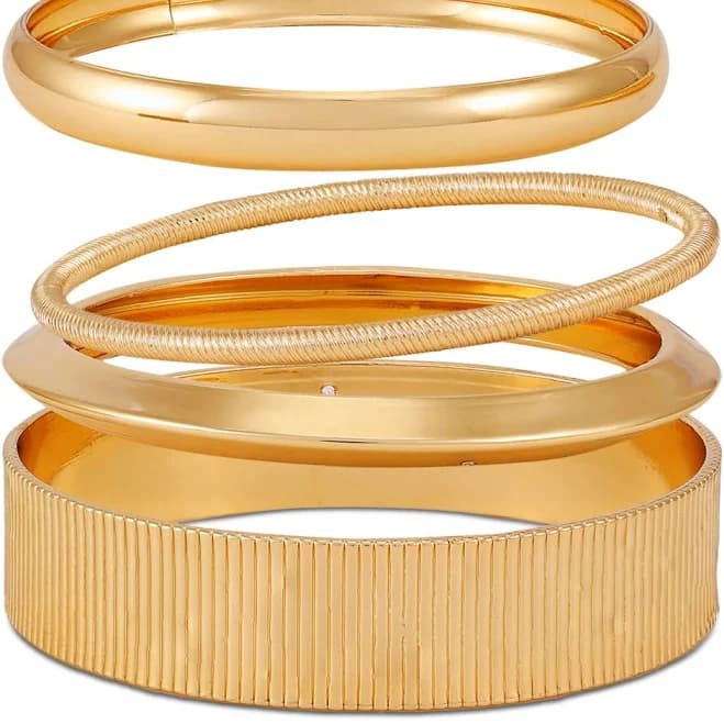 GUESS Women's 6-pc. Polished Bangle Bracelet Set