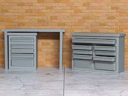 1/18 Scale Workbench with Tool Cabinets - For car garage/repair workshop diorama | eBay