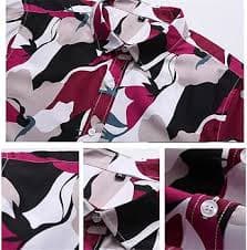 Amazon.com: Men's Harajuku Long Sleeve Rose Pink Floral Dress Shirt Button Down Casual Vintage Tops : Clothing, Shoes & Jewelry