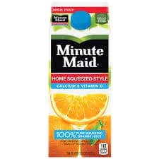Minute Maid Home Squeezed Style Orange Juice