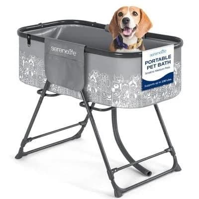 SereneLife Portable Dog Bath Tub