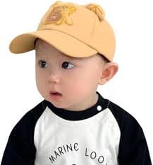 Buy Richmen Kids Cute Summer Cotton Baseball Cap Children's Hats Adjustable Sun Hat for Boys Girls Sports Breathable Toddler Caps for (1-4yrs) Orange at Amazon.in