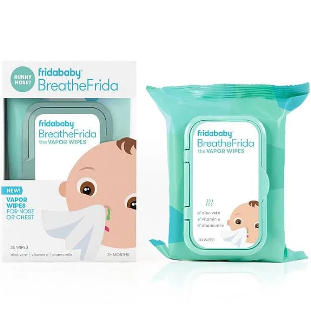 Fridababy BreatheFrida Nose-Chest Wipes