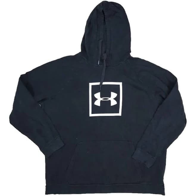 Under Armour Men's Shirts Nwt Under Armour Rival Fleece Logo Gray Hoodie Sz