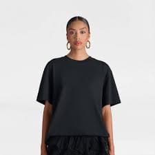 KBB by KAHLANA Women's Oversized Short Sleeve 'The Dwayne Tee' - Black M : Target