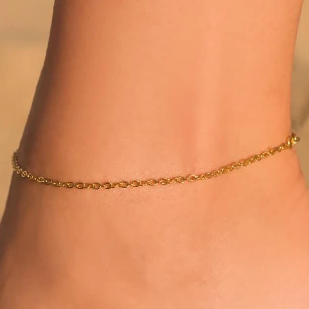 Minimalist Cable Chain Anklet