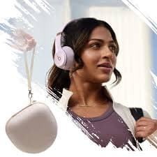 Amazon.com: Headphone Headset Case for Beats/JLab JBuds Lux ANC/JBL/TOZO/BERIBES/Picun/KVIDIO Wireless Noise Cancelling Over-Ear Foldable Headphones (Cream) : Electronics