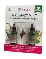 MIELLE Organics Rosemary Mint Scalp & Hair Strengthening Oil w/ Biotin 2 fl oz