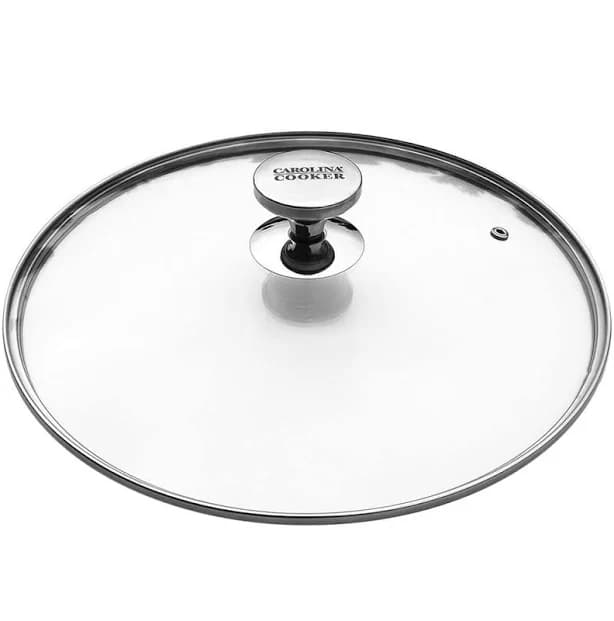 Carolina Cooker 15" Tempered Glass Lid with Stainless Steel Knob