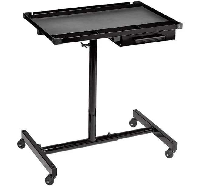 U.S. General Adjustable Height Mobile Service Tray
