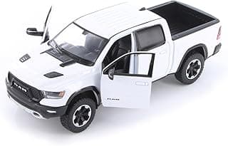 2019 Ram 1500 Crew Cab Rebel Pickup Truck, White 71358W - 1/24 Scale Diecast Model Car