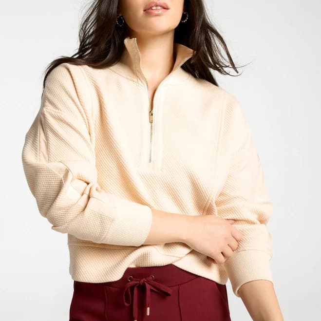 Calia Women's Elevate Ripple 1/4 Zip Pullover