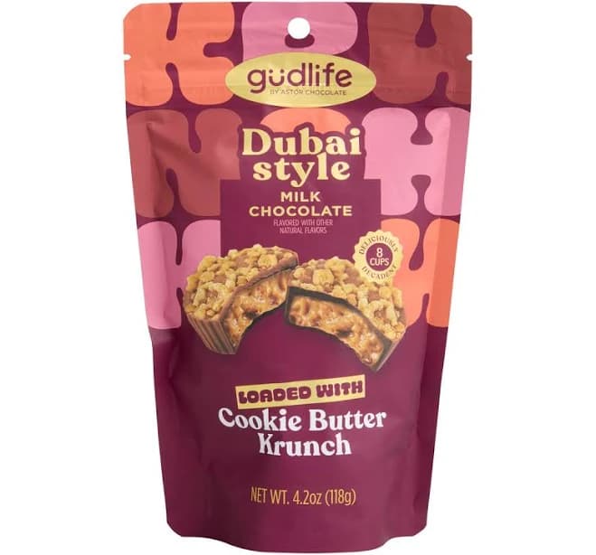 Gudlife Dubai Style Cookie Butter Milk Chocolate Cups