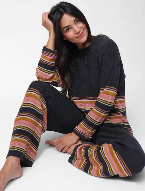 Natural Life Lounge & Go Striped Cotton Set