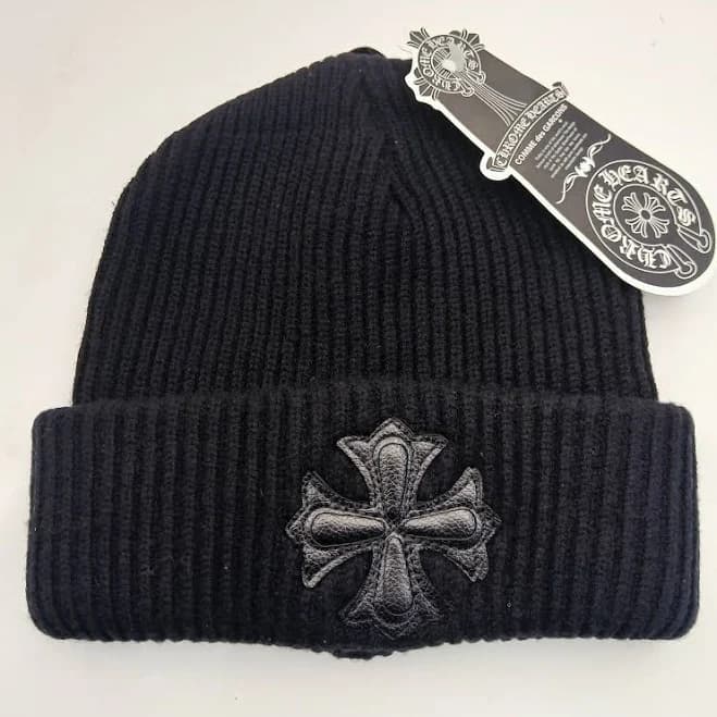 Chrome Hearts Ribbed Cross Beanie