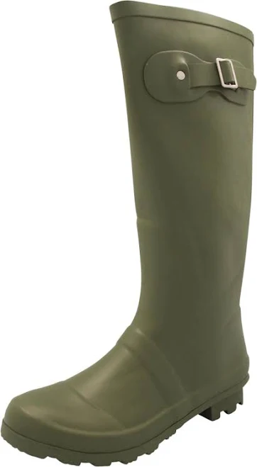 Norty Womens Hurricane Rain Boots Waterproof High-Calf Length 13 inch Rubber Winter Spring and Garden Boots