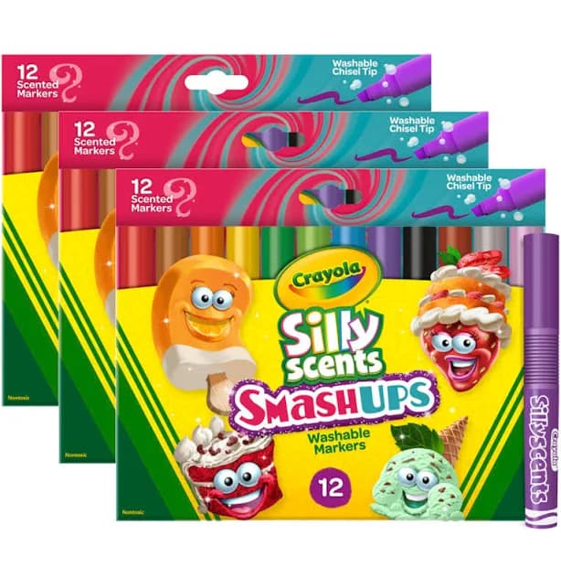 Crayola Silly Scents Smash Ups Wedge Tip Markers