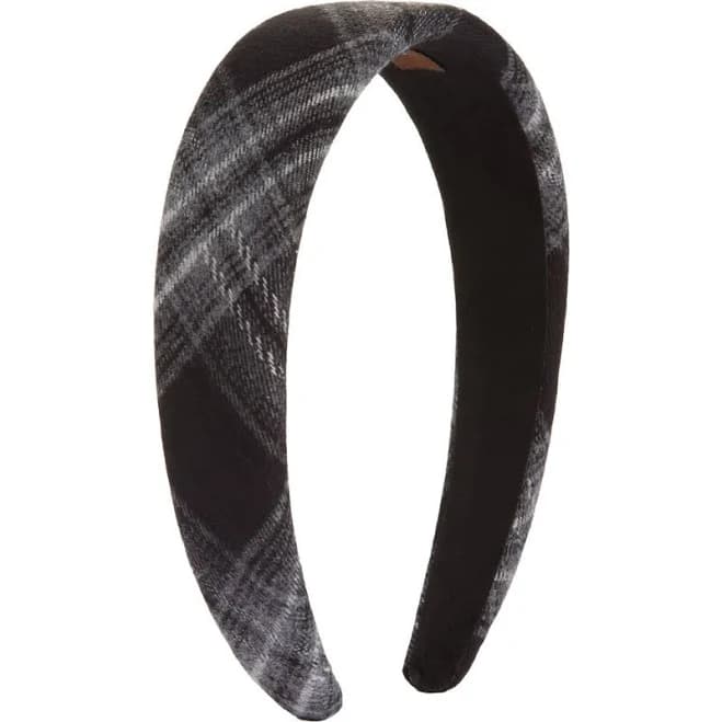 Tasha Plaid Wide Headband