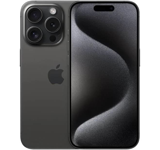 Apple - Refurbished Excellent - iPhone 15 Pro 128GB 6.1" 5G Fully Unlocked, Titanium - Black