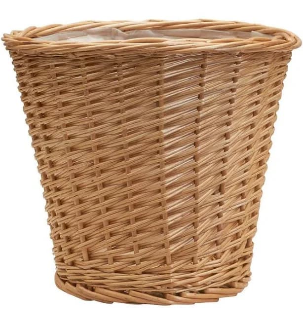Household Essentials Willow Waste Basket