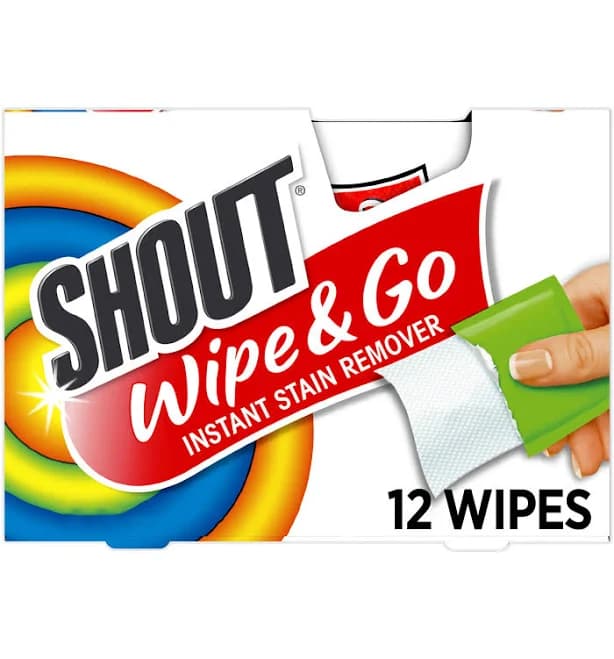 Shout Wipe & Go Instant Stain Remover Wipes