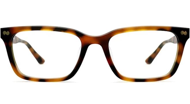 Tortoise Rectangle Magnetic Frame Eyeglasses