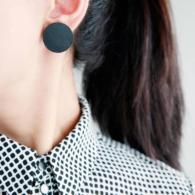 Hypoallergenic Stainless Steel Disc Stud Earrings