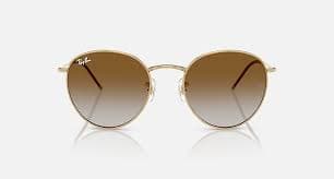 ROUND REVERSE Sunglasses in Arista Gold and Clear Gradient Brown - RBR0103S | Ray-Ban® US