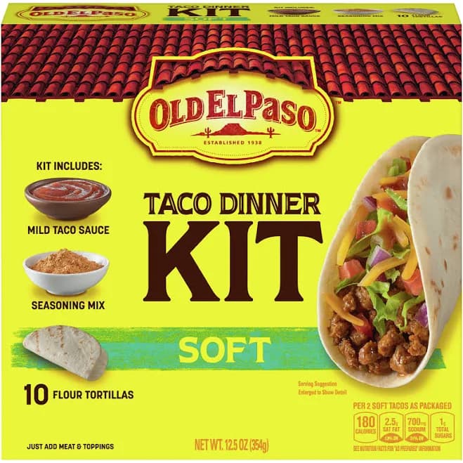 Old El Paso Dinner Kit Soft Taco
