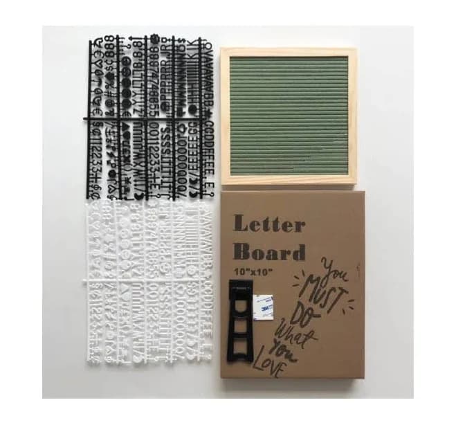 Felt Letter Message Board | Aesthetic Room Decor Dark Green