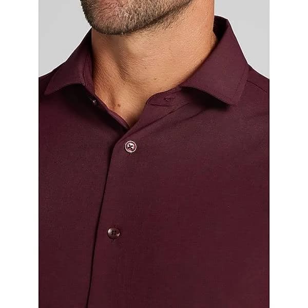 Kenneth Cole Men's Modern Fit 4-Way Stretch Long Sleeve Performance Dress Shirt