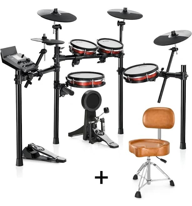 Donner DED-300X Electronic Drum Set 5-Drum 4-Cymbal Professional Kit