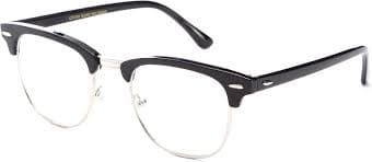 Amazon.com: Newbee Fashion - Slim Oval Style Celebrity Matte Finish Pattern Temple Reading Glasses by IG, Black/Silver : Health & Household