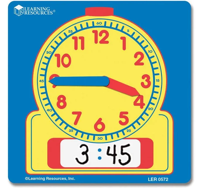 Learning Resources Write and Wipe Student Clocks