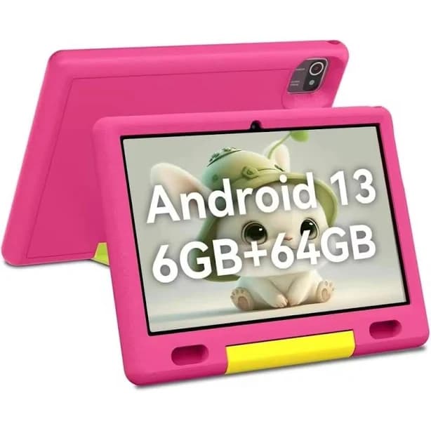 tablet | Pink | Android | Wi-Fi | Built-In Rear Camera | 9 in - 10.9 in | 64 GB | Bluetooth | Made in China