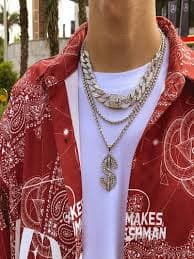 AQUASTREET Men Silver Toned Silver Plated Layered Necklace - AQUASTREET - 4106333
