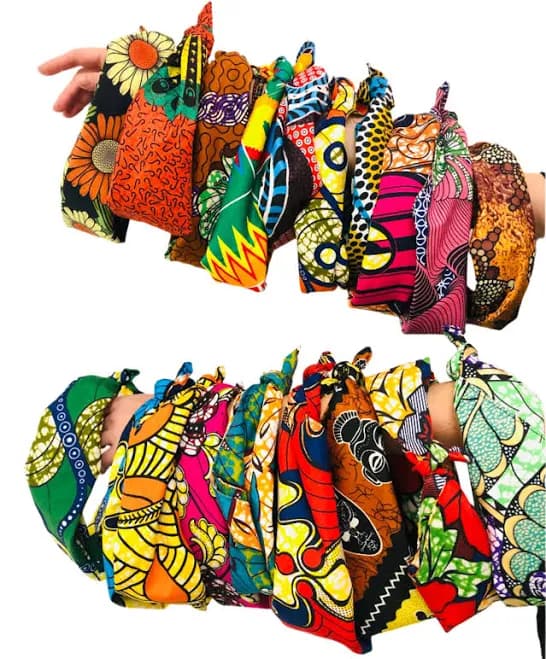 Kamari African Print Wax-Cloth Bandana