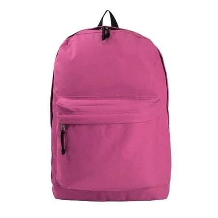 K-cliffs Classic 18" Unisex Basic School Backpack Curved Shoulder Straps