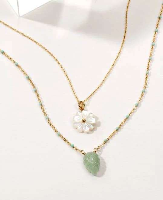 Blooming Layered Necklace Set