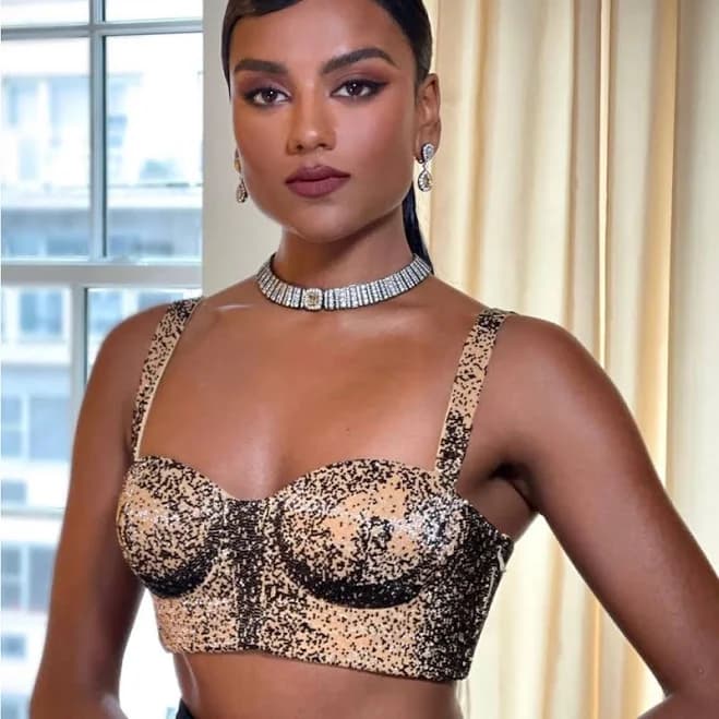 Moschino Met Gala Bustier Corset | Color: Black/Gold | Size: M | Madidear's Closet
