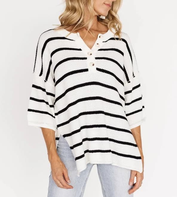Maddock Stripe Knit Top