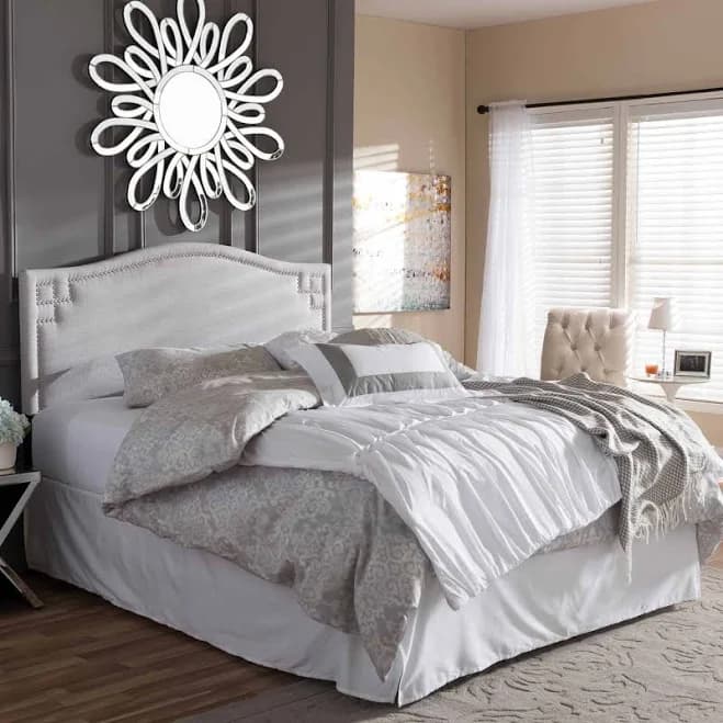 Baxton Studio Aubrey Modern And Contemporary Fabric Upholstered Headboard