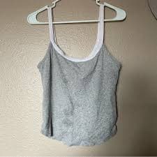 Free People | Tops | Nwot Free People Intimately Heather Gray Brami Cami Tank Shirt Leisure | Poshmark