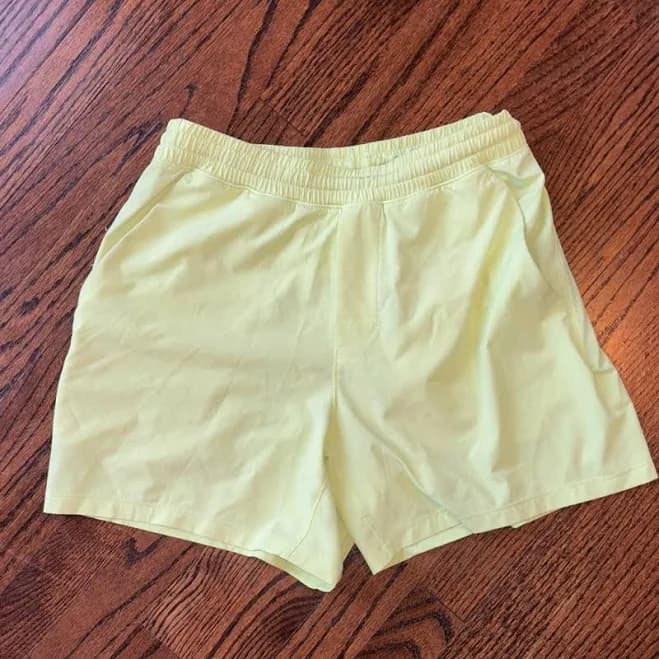 Lululemon Athletica Shorts | Lululemon Athletica Men's Neon Yellow Athletic Shorts | Color: Yellow | Size: S | Ginger_I's Closet