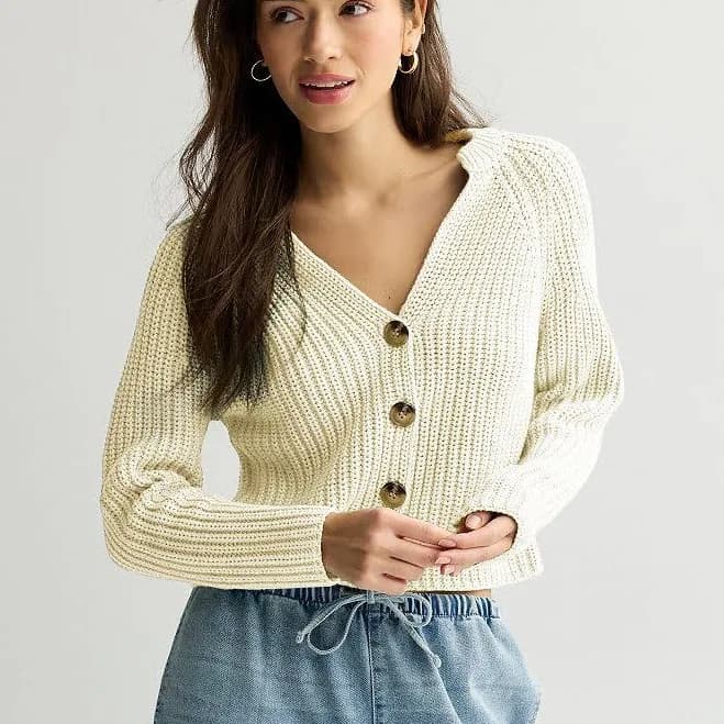 Juniors' So Chunky Cardigan Sweater